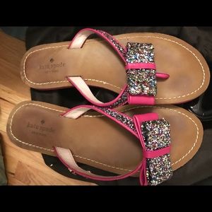 Kate Spade Sandals - pink glitter